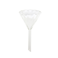 Воронка стеклянная, 80 мм, коническая, рифлёная, 1 шт