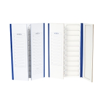 Презентационный альбом для предметных стекол на 20 мест, картон, синий, 1 шт