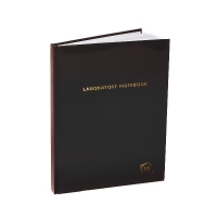 Журнал лабораторный, химически стойкий, в крупную клетку, черный цвет, 100 страниц, 1 шт