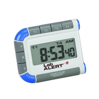 Таймер лабораторный, четырехканальный, с пружинным зажимом и магнитом, 1 шт