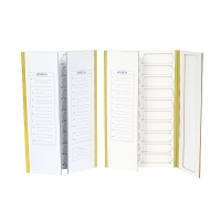 Презентационный альбом для предметных стекол на 20 мест, картон, желтый, 1 шт.