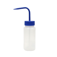 Промывалка лабораторная, 500 мл, синяя крышка с трубкой, ПЭВД/полипропилен (крышка), 1 шт.