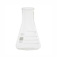 Колба (Эрленмейера), 100 мл, широкое горло, с градуировкой, боросиликатное стекло, 1х2 шт