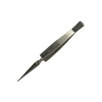 Пинцет лабораторный, 120 мм, пружинный, с тонкими концами, нержавеющая сталь,1х2 шт