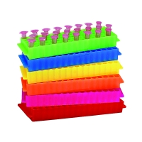 Штатив для микропробирок, 1.5/2.0 мл, 80 мест, 5 цветов, 5 шт