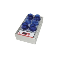 Бокал для дегустации оливкового масла в нагревательной ванне, синее стекло, 6 шт