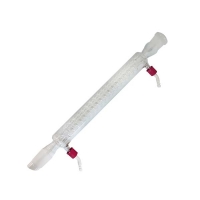 Спиральный холодильник, шлиф 29/32, рабочая длина 300 мм, с 2 пластиковыми соединителями для шлангов