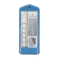 Психометрический гигрометр, от 0 до +45°C, бытовой, синий цвет, пластик/стекло,1 шт