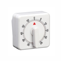 Таймер лабораторный, механический, 60 мин, 1 шт 