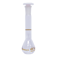 Колба мерная, 5 мл, шлиф 7/16, класс А, янтарная маркировка, пластиковая пробка, боросиликатное стекло, 1 шт