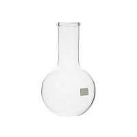 Колба круглодонная, 100 мл, узкое горло, без градуировки, боросиликатное стекло, 1х12 шт