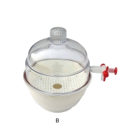 Вакуумный эксикатор с пластиковым краном, диаметр 200 мм