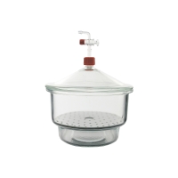 Вакуумный эксикатор с крышкой и краном, стеклянный Премиум, 1.5 л