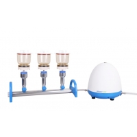 Система вакуумной фильтрации MV-310-MS-A, алюминиевый манифольд, 3 секции, насос A-200