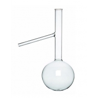 Колба (Энглера), 50 мл, дистиллирующая, узкое горло, боросиликатное стекло, 1 шт