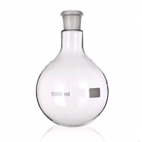 Колба круглодонная, 5 мл, шлиф 10/19, испарительная, без градуировки, боросиликатное стекло, 1 шт