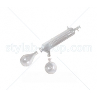 Комплект стеклянной посуды для ротационного испарителя, с диагональным конденсатором , включающая конденсатор 1700 см2, испарительную колбу NS 24/40 и приемную колбу KS 35/20