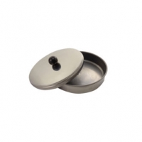 Дно металлическое для лабораторного сита, диаметр 200 мм, нержавеющая сталь, 1 шт