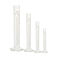 Цилиндры мерные, класса B c шестиугольным основанием, боросиликатное стекло LBG 3.3, 10 мл / 25 мл / 50 мл / 100 мл / 250 мл / 500 мл/ 1000 мл, набор из 7 штук