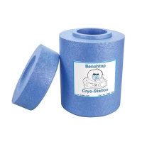 Криостанция настольная с крышкой, 1000 мл, синяя, полистирол, 1 шт